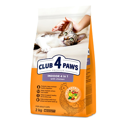 Корм сухой Club 4 Paws INDOOR