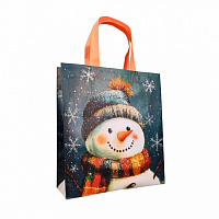 Пакет подарунковий (сумка ламінована) новорічна 290*330*100 мм. Рендпако-ЕКО