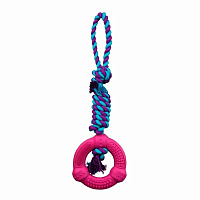 Игрушка Trixie Кольцо на веревке DENTA (цвет в ассортименте) 33191