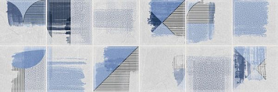 Плитка Allore Group Tokio MATRIX light grey W\DEC M NR Mat 20x60 2 сорт