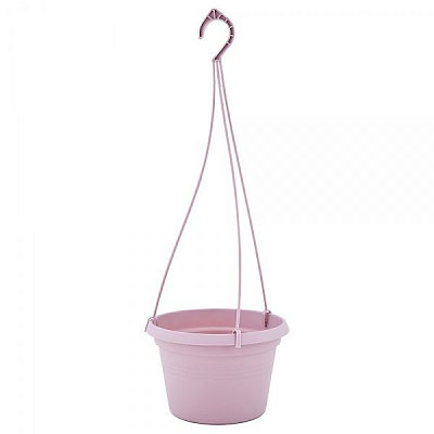 Горшок пластиковый Алеана Глория с подвеской 20х13 круглый 2,0 л фрезия (115018) 