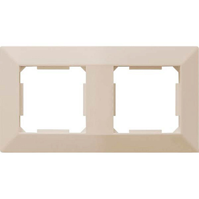 Рамка двухместная HausMark Alta универсальная кремовый SNG-FRP.SQ20G2-CR