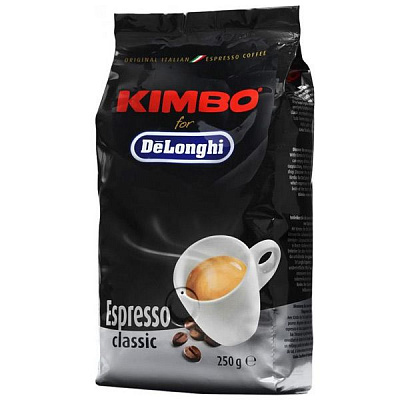 Кава в зернах Kimbo DeLonghi Espresso Classic 250 г 8002200109219