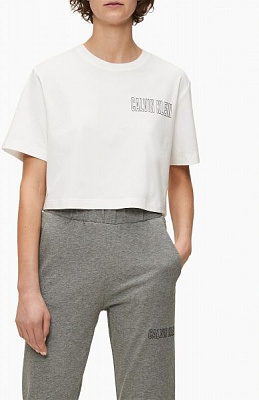 Футболка Calvin Klein Performance CROPPED SHORT SLEEVE T-SHIRT 00GWS0K165-100 L белый
