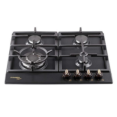 Варочная поверхность газовая Pyramida  PFE 642 Black Rustico/R