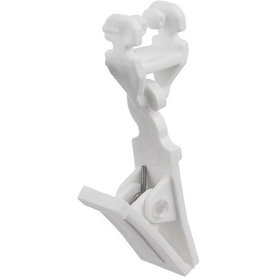 Прищіпка з бігунком Талсистем набірний білий