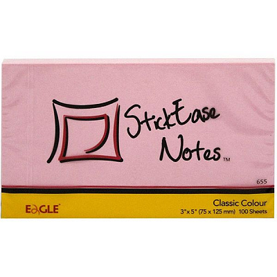 Блоки бумажные самоклеющиеся Eagle 655 микс 75х125мм 100шт