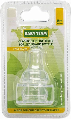 Набір сосок Baby Team Класичних 2004 2 шт