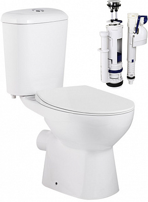 Унітаз-компакт Water House Modus rimless, арматура Geberit сид. duroplast soft-close