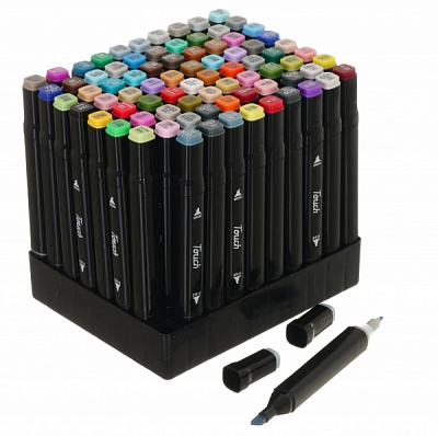 Набор двусторонних маркеров Touch 80 шт. разноцветный 