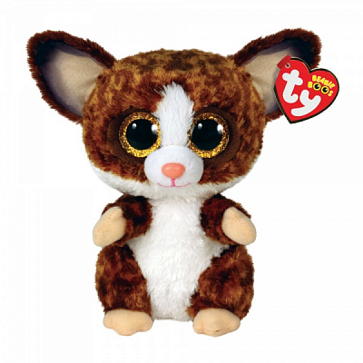 Мягкая игрушка TY Beanie Boos Лемур Binky 15 см коричнево-белый 36374