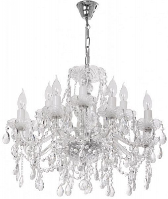 Люстра подвесная Crystal Life 12x40 Вт E14 хром A2320LM-4-8CC 