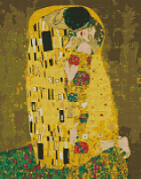 Алмазная мозаика Аура поцелуя Густав Климт 40х50 см Идейка 