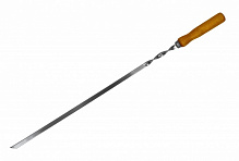 Шампур Metalzavod 3х12х740 мм с деревянной ручкой