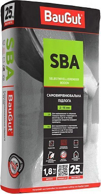 Самовыравнивающийся пол BauGut SBA 25 кг