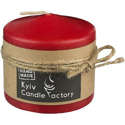 Свеча Candle Factory EcoLife красная 70 мм