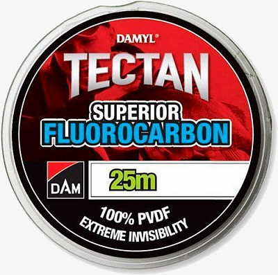 Волосінь DAM Tectan Superior Fluorocarbon NEW 25м 0,5мм 13,4кг