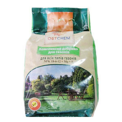 Удобрение минеральное Ostchem для всех типов газонов 3 кг