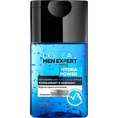 Гель после бритья L'Oreal Paris Men Expert Hydra Power увлажняющий с освежающим эффектом 125 мл