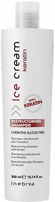 Шампунь INEBRYA Ice Cream Keratin Restructuring Shampoo с кератином 300 мл
