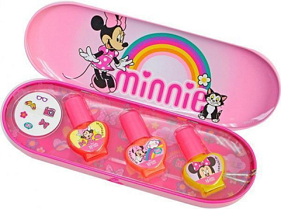Набор лаков для ногтей Markwins в металлическом футляре Minnie 1599039E