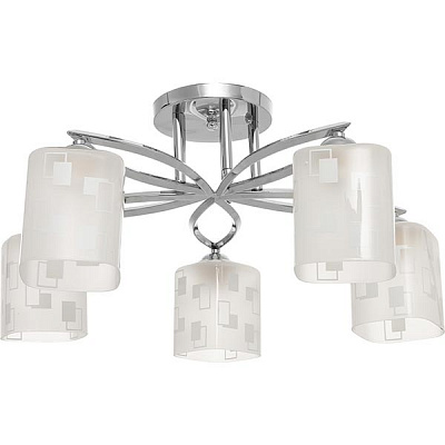 Люстра потолочная Accento lighting Virgo 5xE27 хром ALG-73085/5 