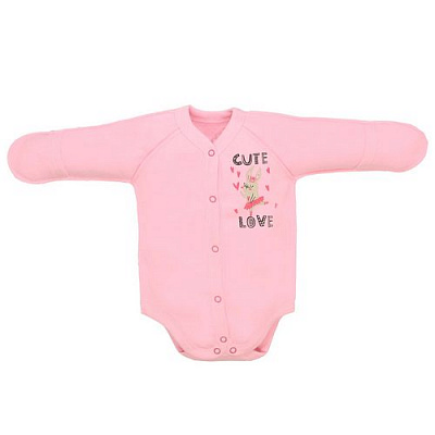 Боди детское для девочки Татошка р.56 розовый с рисунком 1402353зрш 