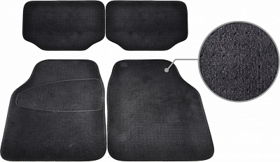 Килимки автомобільні Beltex 55043 4 шт Лексіс чорні універсальні