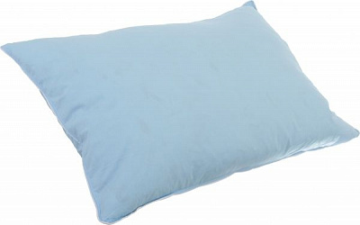 Подушка голубая с кантом 50х70 см 10% пух Home Line