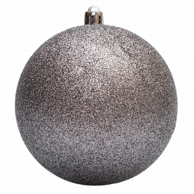 Шар новогодний Девилон 100 мм серый 250775