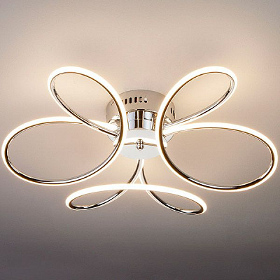 Люстра светодиодная Strotskis Lozanna 63 Вт хром 90083/3 