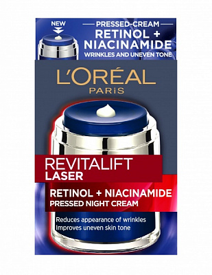Крем для лица ночной L'Oreal Paris R Revitalift Лазер с ретинолом и никотинамидом 50 мл