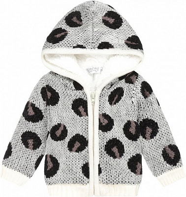 Кардиган унисекс Dirkje р.86 серый с черным U44315-35 