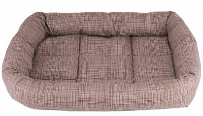 Лежак FX home Хит 60х48х10 см коричневая полоса