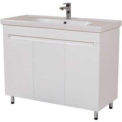 Тумба підлогова Aqua Rodos Омега з умивальником Frame 100 см