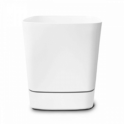 Вазон пластиковий пластик CLIMA квадратний білий 20 л Lamela (9051434)