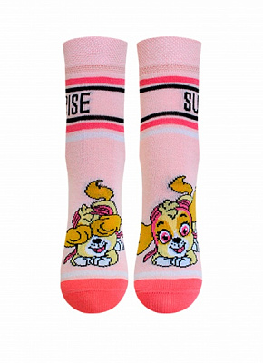 Носки для девочек Conte-Kids 3072 Paw Patrol (рисунок) 360 р.17-18 светло-розовый 