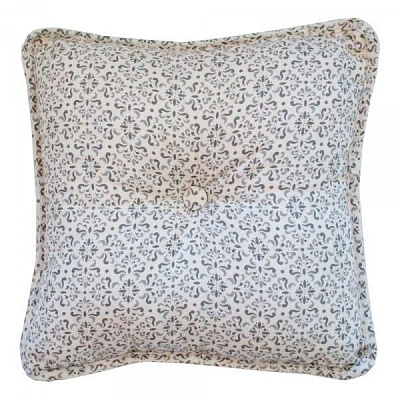 Подушка декоративна Bella 35x35 см сірий із малюнком Прованс