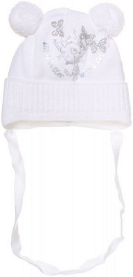 Шапочка дитяча для дівчинки Luna Kids р.36 білий 2105