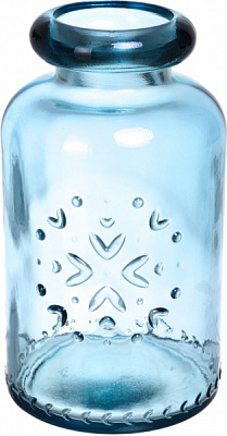 Ваза скляна блакитна ALPINE San Miguel