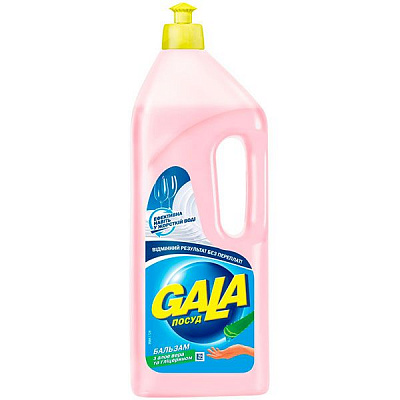 Бальзам для ручного мытья посуды Gala с глицерином и алое вера 1л