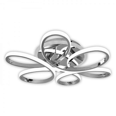 Люстра светодиодная Hopfen Gemini CHR-RGB с пультом ДУ 110 Вт хром 