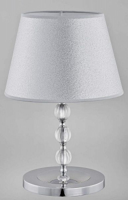 Настольная лампа декоративная ALFA Emmanuelle 1x60 Вт E27 серебристый 16717 