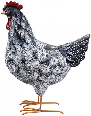 Фігура садова Engard AW-46 Квіткова курка 33х15х39 см