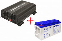 Комплект GYS инвертор PSW 2002W-12V и аккумулятор 12V 150Ah Ultracell UCG150-12