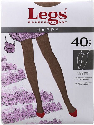 Колготки жіночі Legs Happy 40 Den Amber р. 1/2 бежевий 1 шт.