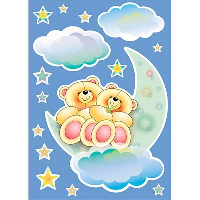 Декоративная наклейка Мишки