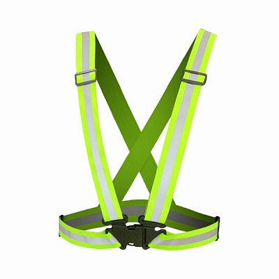 Ремень Trident светоотражающий р. one size Универсальный TRIDENT лимонный