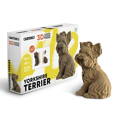 Конструктор картонний Cartonic 3D Puzzle YORKSHIRE TERRIER CARTYORK
