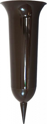 Горшок пластиковый Флакон конус круглый 1,8л коричневый 